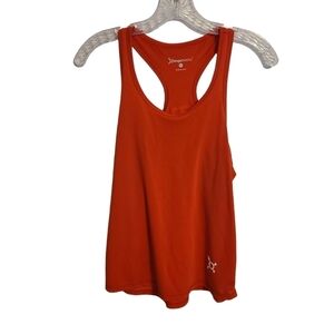 Orange Theory | Women's Orange/Red Run For Splats Racerback Tank Top (Size XS)